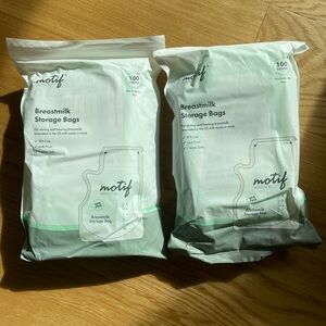 Brand new breast milk bags